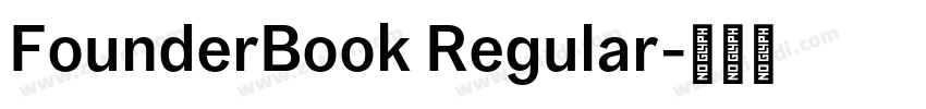 FounderBook Regular字体转换